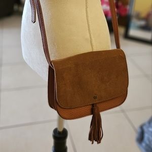 AEO leather tassel crossbody purse